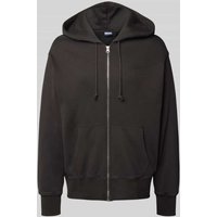 Levi's® Relaxed Fit Sweatjacke mit Label-Stitching in Black, Größe M von Levi's®