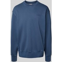 Levi's® Relaxed Fit Sweatshirt mit Label-Stitching in Jeansblau, Größe XL von Levi's®