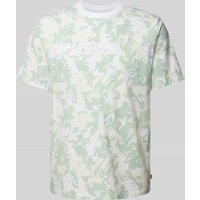 Levi's® Relaxed Fit T-Shirt mit Allover-Muster in Mint, Größe M von Levi's®