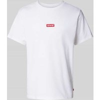 Levi's® Relaxed Fit T-Shirt mit Label-Patch Modell 'BABY TAB' in Weiss, Größe M von Levi's®