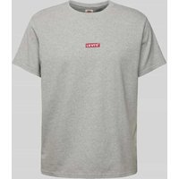 Levi's® Relaxed Fit T-Shirt mit Label-Patch Modell 'BABY' in Hellgrau, Größe XL von Levi's®