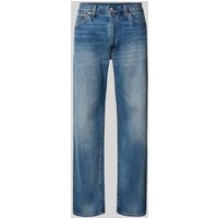 Levi's® Relaxed Straight Fit Jeans im Used-Look Modell '555®' in Jeansblau, Größe 33/32 von Levi's®