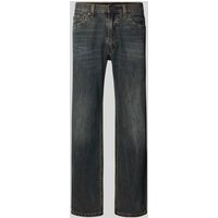 Levi's® Relaxed Straight Fit Jeans im Used-Look Modell '555' in Blau, Größe 31/32 von Levi's®