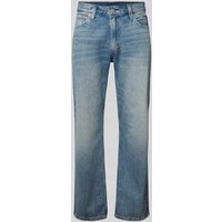 Levi's® Relaxed Straight Fit Jeans im Used Look Modell '555' in Hellblau, Größe 32/32 von Levi's®