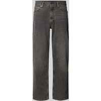 Levi's® Relaxed Straight Fit Jeans mit Eingrifftaschen Modell '555' in Black, Größe 32/30 von Levi's®