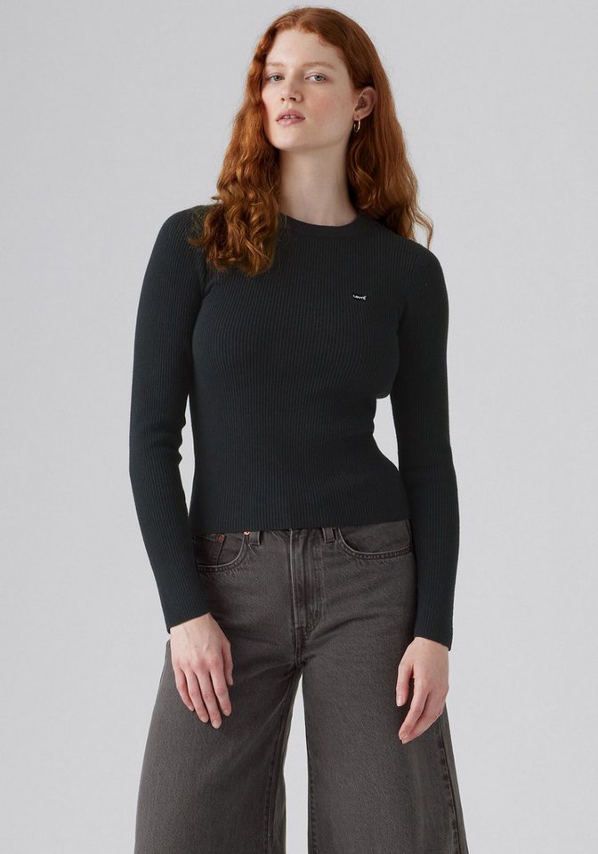 Levi's® Rundhalspullover RIB CREW SWEATER Geripptes Strickmuster von Levi's®