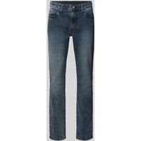 Levi's® Slim Fit Jeans im Used-Look Modell '511®' in Jeansblau, Größe 30/32 von Levi's®