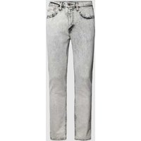 Levi's® Slim Fit Jeans im Used Look in Hellgrau, Größe 33 von Levi's®