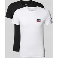 Levi's® Slim Fit T-Shirt im 2er-Pack in Black, Größe XXL von Levi's®