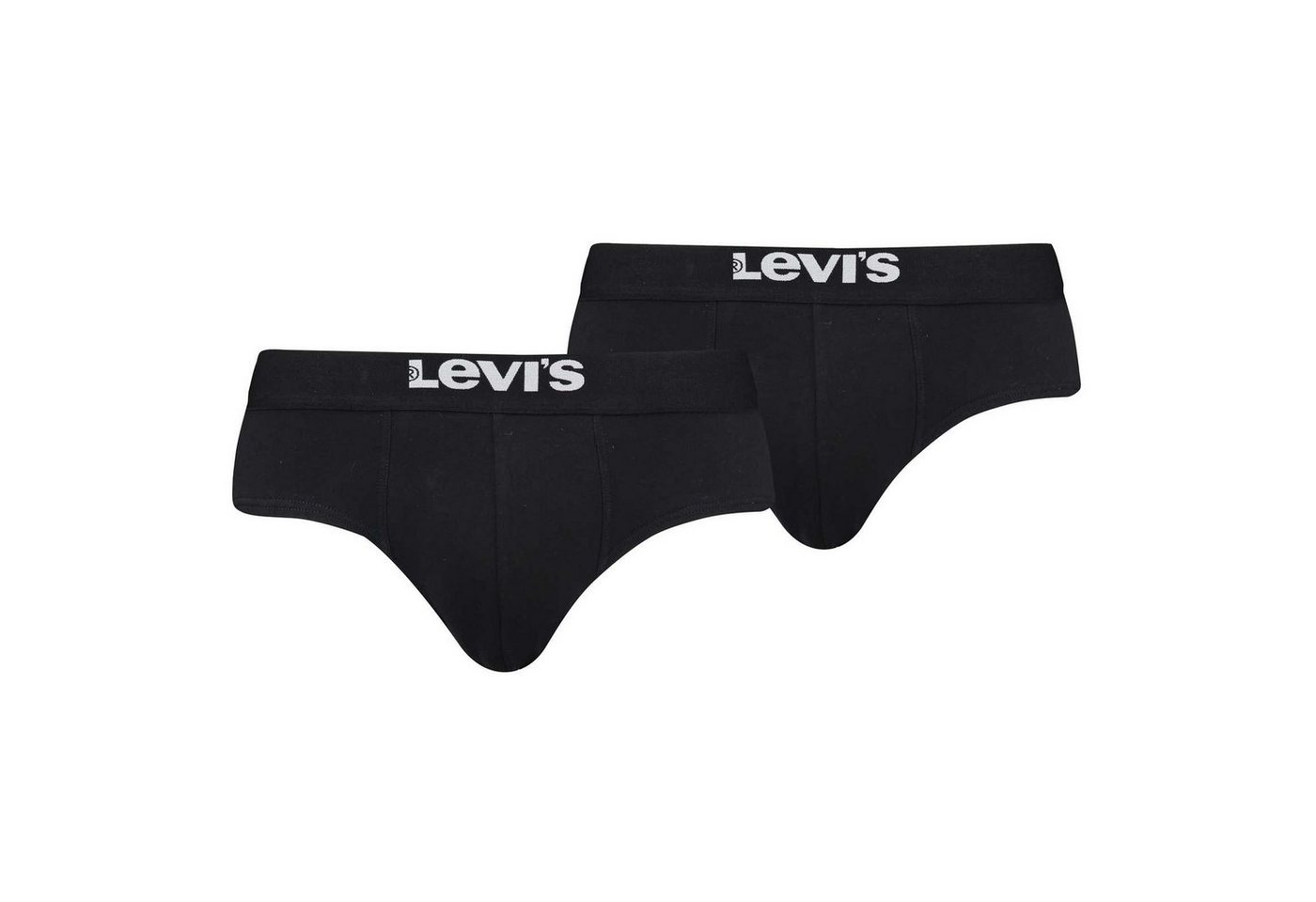 Levi's® Slip Herren Boxershorts, 2er Pack - Solid Basic Brief von Levi's®