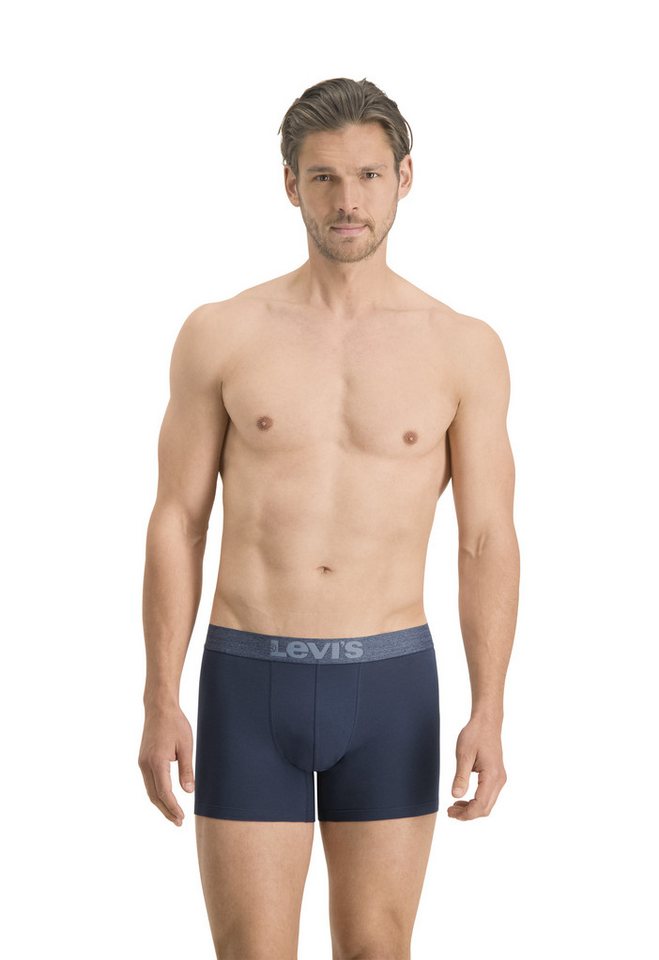 Levi's® Boxershorts LEVIS MEN MEL WB BOXER BRIEF ORG CO 2P (2er Pack) mit breitem Logobund von Levi's®