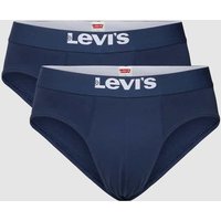 Levi's® Slip mit Label-Detail Modell 'SOLID BASIC' in Dunkelblau, Größe S von Levi's®