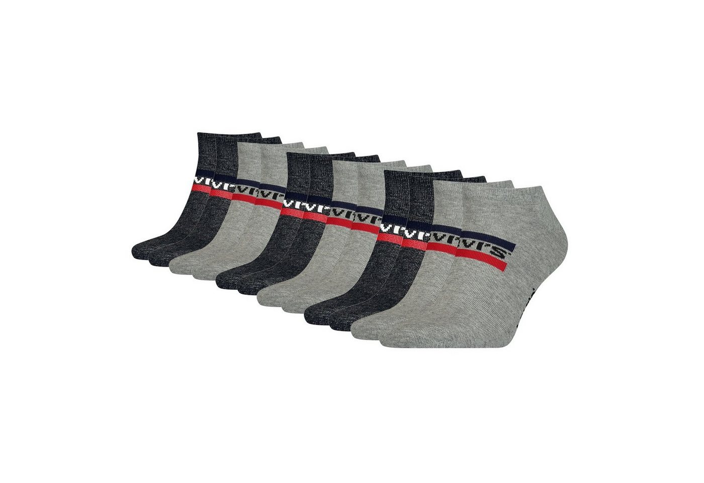 Levi's® Sneakersocken Superior Comfort (6-Paar) mit Markenschriftzug auf dem Spann von Levi's®