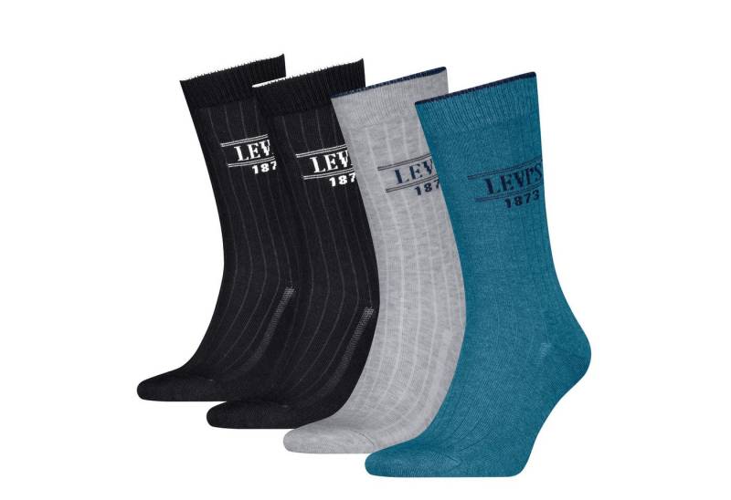 Levi's® Socken LEVIS REG CUT RIB LOGO 4P ECOM (4-Paar) von Levi's®