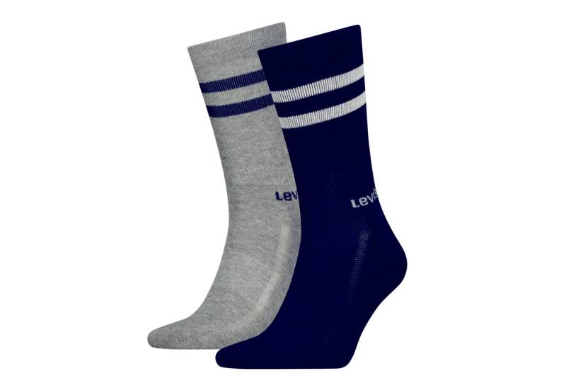 Levi's® Socken LEVIS REGULAR CUT SPORT STRIPE 2P (2-Paar, 2er Pack) mit auffälligen Streifen von Levi's®