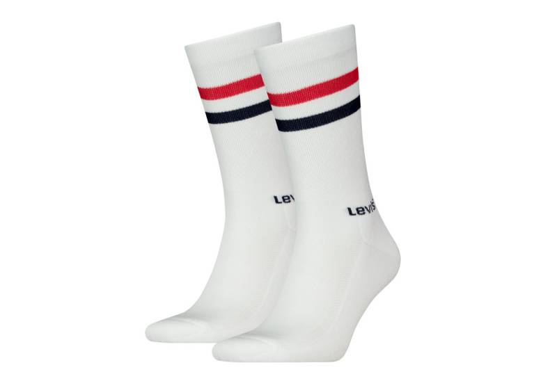 Levi's® Socken LEVIS REGULAR CUT SPORT STRIPE 2P (2-Paar, 2er Pack) mit auffälligen Streifen von Levi's®