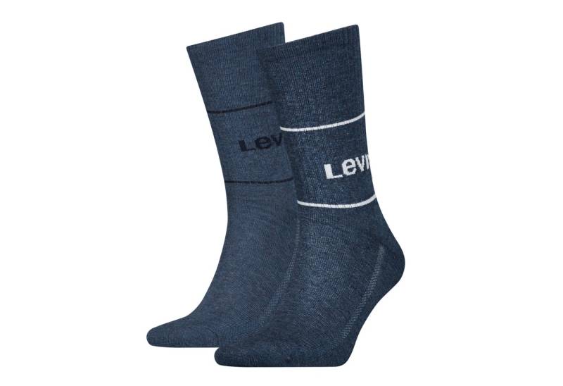 Levi's® Socken LEVIS SHORT CUT LOGO SPORT 2P (Packung, 2-Paar, 2er Pack) mit breitem Logobund von Levi's®