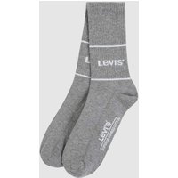 Levi's® Socken mit Label-Detail im 2er-Pack in Mittelgrau Melange, Größe 39/42 von Levi's®