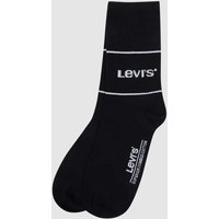 Levi's® Socken mit Label-Detail im 2er-Pack in Schwarz, Größe 43-46, Artikelnr. 13635204346 von Levi's®