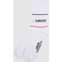 Levi's® Socken mit Label-Detail im 2er-Pack in Weiss, Größe 39-42 von Levi's®