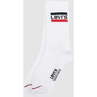 Levi's® Socken mit Label-Detail im 2er-Pack in Weiss, Größe 39-42 von Levi's®