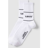 Levi's® Socken mit Label-Detail im 2er-Pack in Weiss, Größe 39-42 von Levi's®