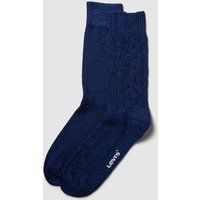 Levi's® Socken mit Label-Details im 2er-Pack Modell 'BASKET' in Marine, Größe 39/42 von Levi's®