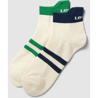 Levi's® Socken mit Label-Print im 2er-Pack in Weiss, Größe 39/42 von Levi's®