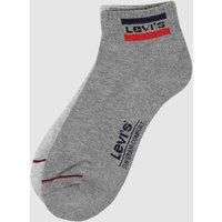 Levi's® Socken mit Stretch-Anteil im 2er-Pack in Mittelgrau, Größe 39/42 von Levi's®