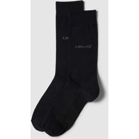 Levi's® Socken mit gerippten Abschlüssen in Black, Größe 39/42 von Levi's®