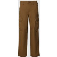 Levi's® Straight Fit Cargohose in unifarbenem Design in Beige, Größe 34/32 von Levi's®