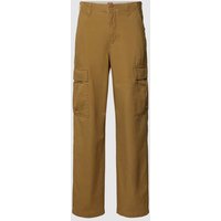 Levi's® Straight Fit Cargohose in unifarbenem Design in Khaki, Größe 30/32 von Levi's®