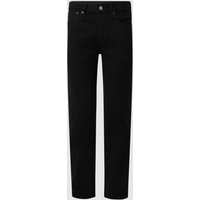 Levi's® Straight Fit Jeans aus Baumwolle Modell '501™' in Black, Größe 33/30 von Levi's®