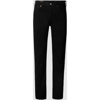 Levi's® Straight Fit Jeans aus Baumwolle Modell '501™' in Black, Größe 36/32 von Levi's®