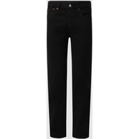 Levi's® Straight Fit Jeans aus Baumwolle Modell '501™' in Black, Größe 30/32 von Levi's®