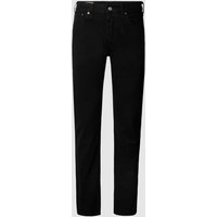 Levi's® Straight Fit Jeans aus Baumwolle Modell '501™' in Black, Größe 33/30 von Levi's®