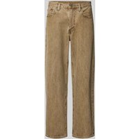 Levi's® Straight Fit Jeans aus reiner Baumwolle im 5-Pocket-Design in Sand, Größe 36/32 von Levi's®
