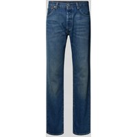 Levi's® Straight Fit Jeans mit Eingrifftaschen Modell '501' in Jeansblau, Größe 33/32 von Levi's®
