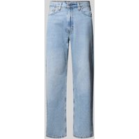 Levi's® Straight Fit Jeans mit Logo-Patch Modell '565 Loose' in Hellblau, Größe 28/32 von Levi's®
