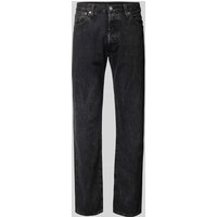Levi's® Straight Fit Jeans im 5-Pocket-Design Modell '501' in Black, Größe 32/32 von Levi's®