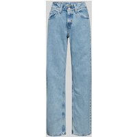 Levi's® Straight Leg Jeans mit Gürteschlaufen Modell 'SUPERLOW' in Hellblau, Größe 27/30 von Levi's®