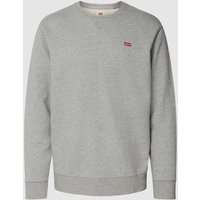 Levi's® Sweatshirt mit Label-Stitching in Hellgrau, Größe XS von Levi's®