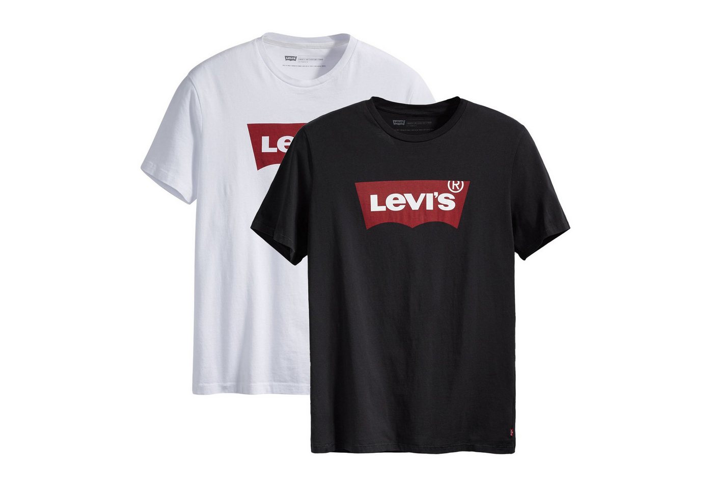 Levi's® T-Shirt Herren T-Shirt 2er Pack Baumwolle (Packung, 2er Pack) von Levi's®
