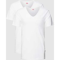 Levi's® T-Shirt mit Label-Detail im 2er-Pack in Weiss, Größe M von Levi's®