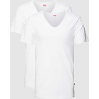 Levi's® T-Shirt mit Label-Detail im 2er-Pack in Weiss, Größe S von Levi's®