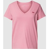 Levi's® T-Shirt mit Label-Patch Modell 'TAMELESS' in Pink, Größe S von Levi's®