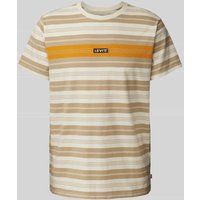 Levi's® T-Shirt mit Label-Patch in Beige, Größe M von Levi's®