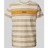 Levi's® T-Shirt mit Label-Patch in Beige, Größe XL von Levi's®