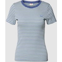 Levi's® T-Shirt mit Label-Patch in Rauchblau, Größe S von Levi's®
