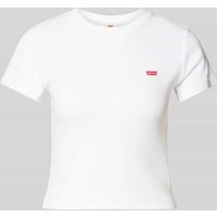 Levi's® T-Shirt mit Label-Print Modell 'ESSENTIAL SPORTY' in Weiss, Größe L von Levi's®